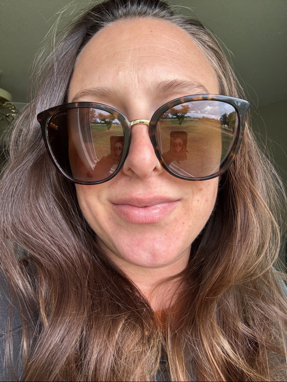 Tortoiseshell Oversized Women’s Sunglasses - Brown Lenses